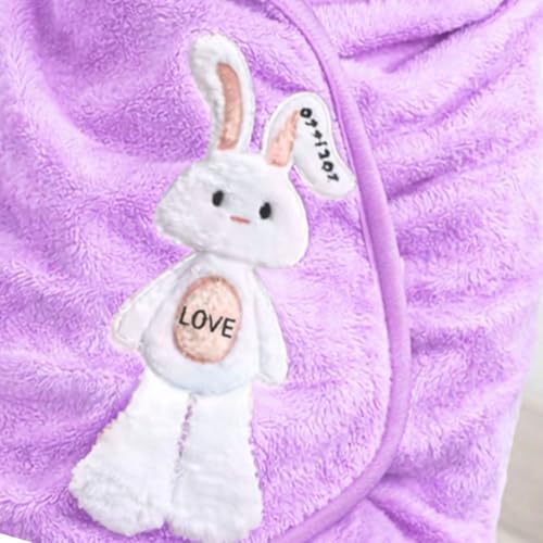 Image of MAXOSHINE Microfiber Kids Bath Towels Quick Dry Super Absorbent Super Soft Bath Towel for Babies Toddler-Baby Towel for Boys and Girls (1, Purple)
