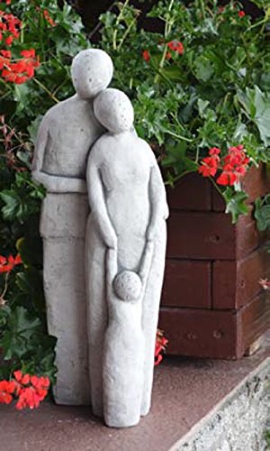 Vater Mutter Kind (S101125) Familie Gartenfiguren Statuen Steinguss 45 cm Figuren Cover