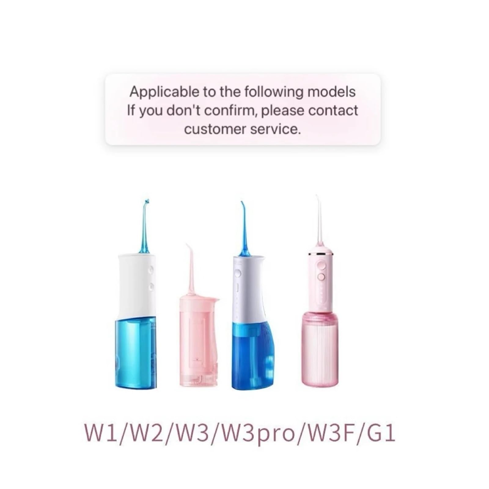Compatible Con Puntas De Hilo Dental SOOCAS W3 Pro W3 W1 Piezas del regador oral | Boquillas de repuesto, for SOOCAS W3/W2/G1, puntas de irrigador oral, empotradas(4pcs MIXED)