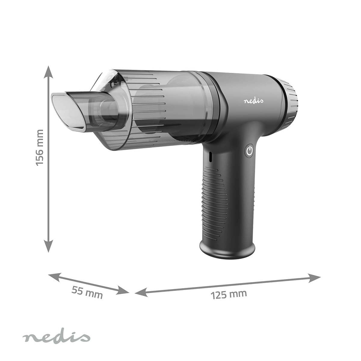 Aspirador de Mano | Soplador de Aire | 90 W | Recargable | Seco | Litio-Ion | Negro