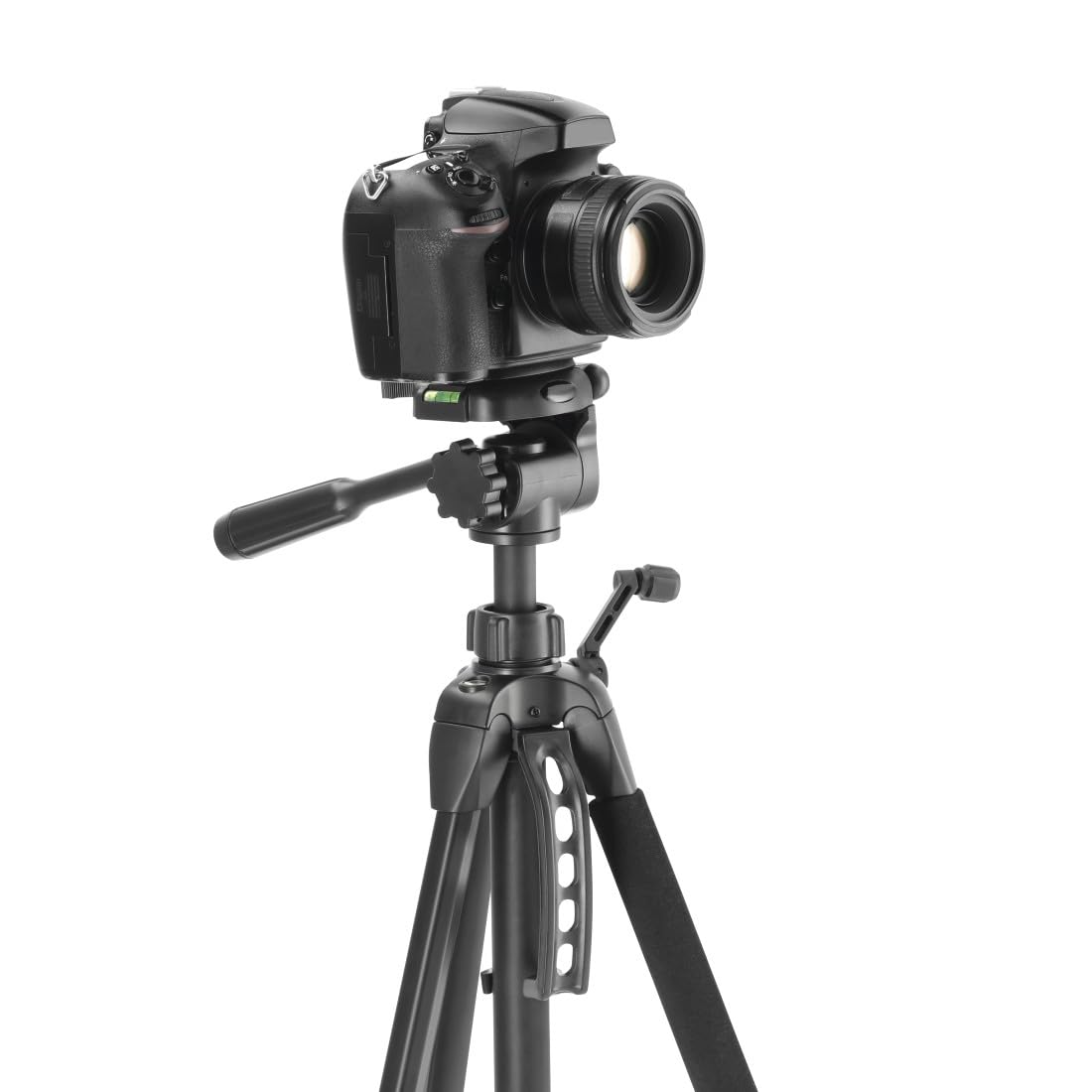 Hama Statyw do kamery Action 153 3D (lekki statyw fotograficzny z uchwytem na telefon komórkowy, tripod o wysokości 60-153 cm, trójnożny statyw z głowicą 3-drożną, statyw do lustrzanki, pasuje do