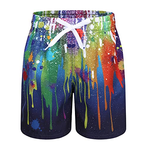 Lollisy Big Boys Swim Trunks Quick Dry Swim Shorts for Kids Boys Board Shorts Beach Surfing Swimwear Splash Size 16/14-16 Years