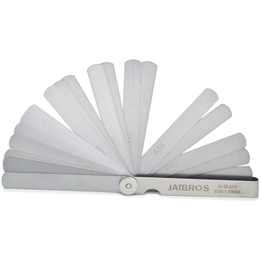 JAIBROS Feeler Gauge 0.03 to 1.0 mm Pack of 1