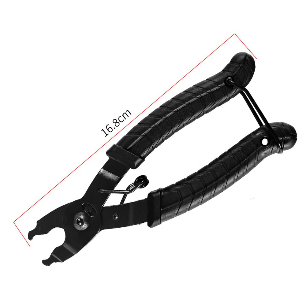 Shallho Kit d'outils de réparation de chaîne de vélo 2 en 1 - Pince à maillon de chaîne de vélo - Pince à chaîne de VTT - Outil de démontage Shallho Kit d'outils de réparation de chaîne de vélo 2 en 1 - Pince à maillon de chaîne de vélo - Pince à chaîne de VTT - Outil de démontage