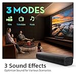 Sound Bars for TV 16-inch, Cinematic TV Sound Bar with Impactful Bass, Bluetooth Soundbar for TV with Remote Control, Wall Mountable TV Speakers Sound Bar Work with Traditional or Smart TV - Image 4