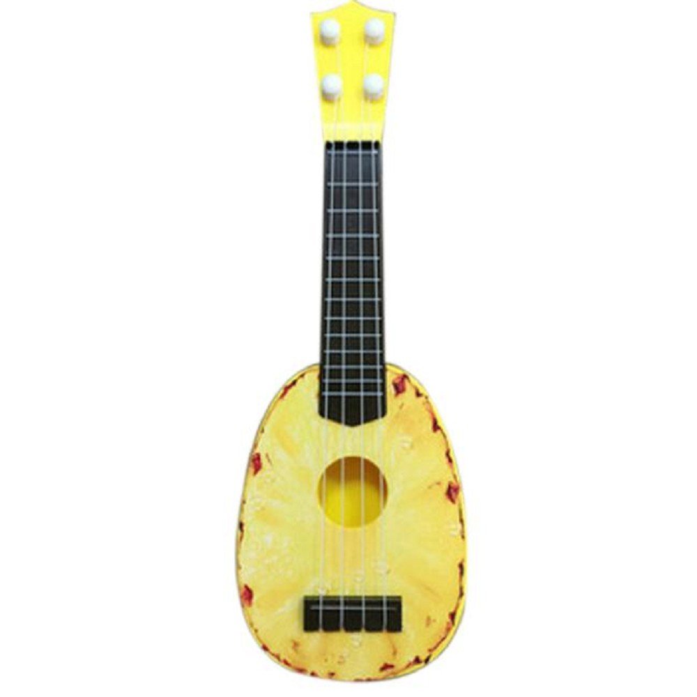 Rcool Baby Musical Toys, Children Learn Guitar Ukulele Mini Fruit Can Play Musical Instruments Toys Gift (Orange)