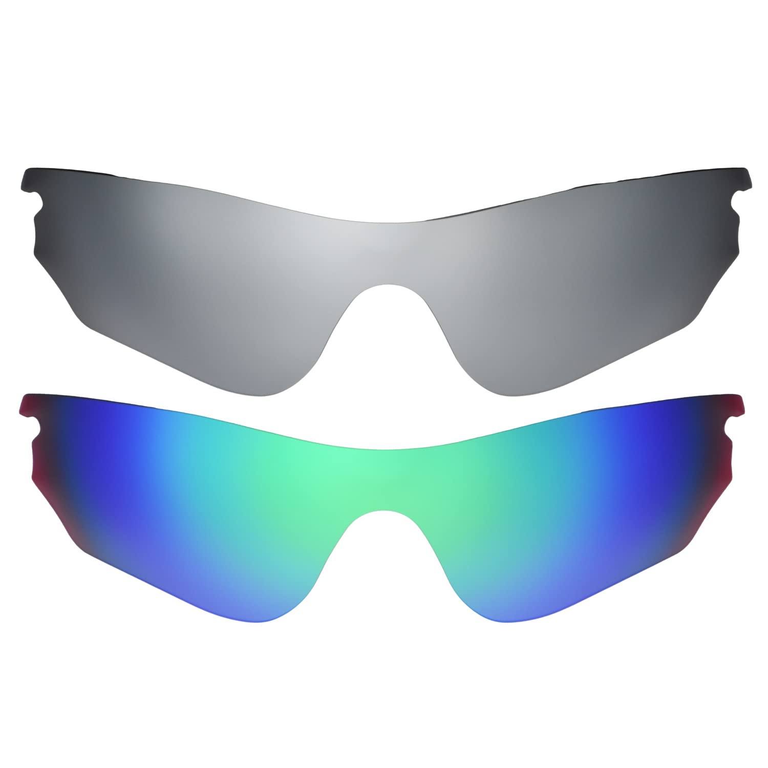 Verres Oakley Radarlock Edge rechange titane vert taille unique
