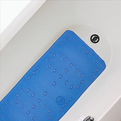 Dwellaid Bathtub Mat Non Slip, 36” X 17” Soft Foam Bath Mats For Bathroom Tub, Bathtub Mat With Drain Holes, Suction Cups, Shower Mat Non Slip (36'' X 17'', Royal Blue) #TOP3