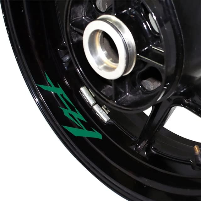 Miniatura 1 de Kit de calcomanías reflectantes para llantas de motocicleta, calcomanías impermeables para llantas de neumáticos para Yamaha FZ1 fz 1 (verde)