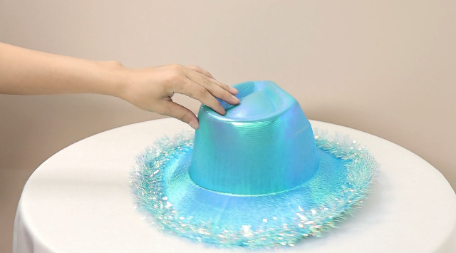 Cowboy Hat Fluffy Feather Trim Cowgirl Hat Women Adult  display picture 1