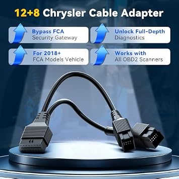 THINKCAR Car Scanner With12+8 Pin Connector, THINKSCAN 689BT All System Automotive Diagnostic Tool, Bi Directional OBD2 Scanner with ECU Coding, 34 Services, FCA Autoauth, CANFD and DoIP, Wireless Upd