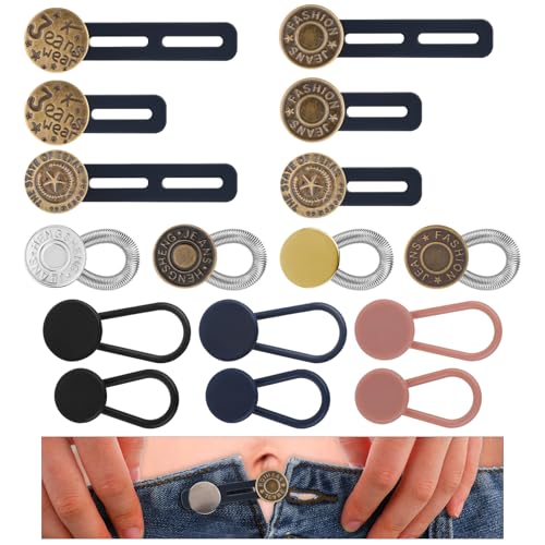 Giantree 16 unidades de extensión, botón, extensión de pantalón, pantalones vaqueros, para hombre y mujer