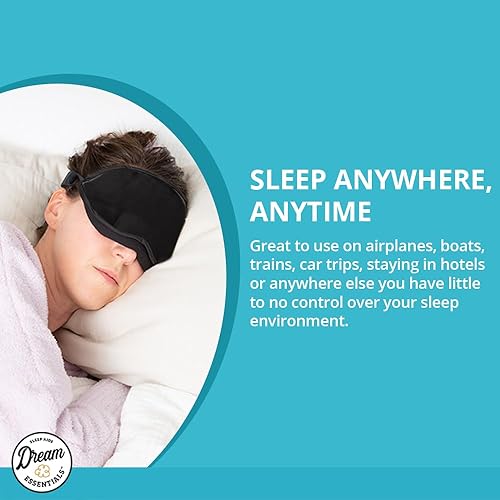 Miniatura 6 de Dream Essentials Natura - Antifaz para dormir de algodón orgánico (negro medianoche) fabricada en los Estados Unidos