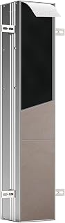 Emco ASIS Plus Unterputz-Schrankmodul für die Klobürstengarnitur, Badezimmerschrank mit Toilettenpapierhalter, Hochschrank mit Push to Open-Funktion und Anschlag rechts, 803 mm