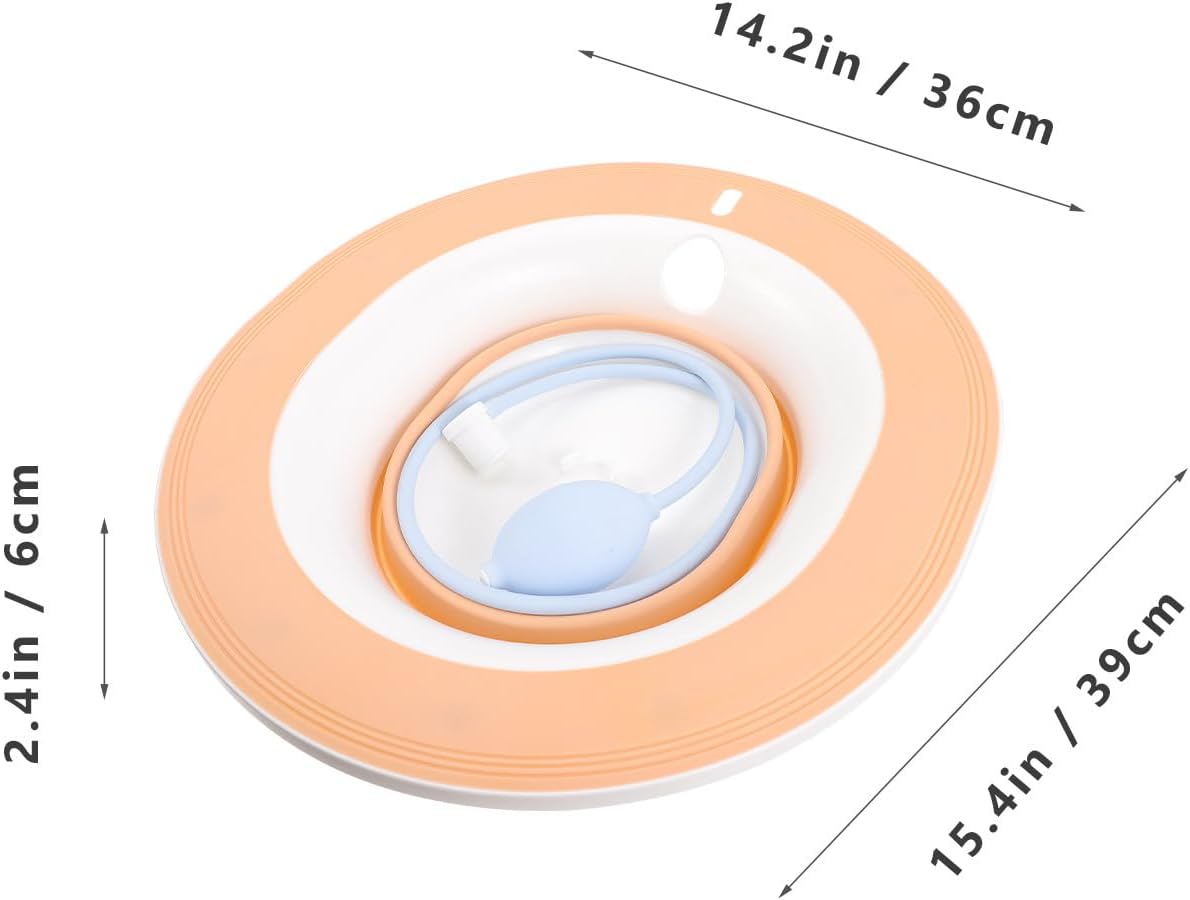 Sitz Bath Basin for Pregnant Women and Postpartum Care, Plastic Toilet Care Basin with Soft Hose, Home Sitz Bath for Intimate Area Relief and Buttocks Cleansing