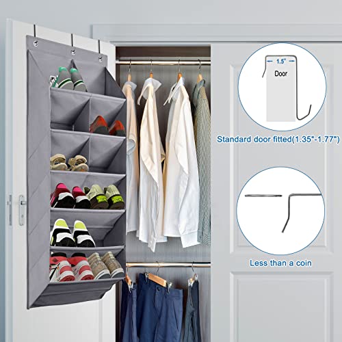Fentec 2 Pack Over The Door Shoe Organizer - Thumbnail 2
