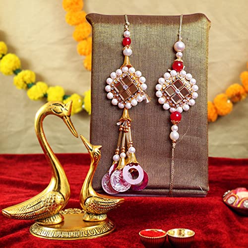 TIED RIBBONS Rakhi For Brother And Bhabhi With Gift Pack – Lumba Rakhi Set For Rs. 145 @ 84 % TIED RIBBONS Rakhi For Brother And Bhabhi With Gift Pack – Lumba Rakhi Set For Rs. 145 @ 84 %
