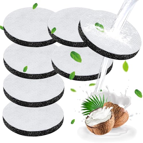6 Pcs Water Bottle Filter Discs, Micro Disc Water Filter Compatible with Brita Fill and Go Waters Filters Bottles Carafes, Filters Discs Reduce Chlorine, Microparticles and Other Impurities