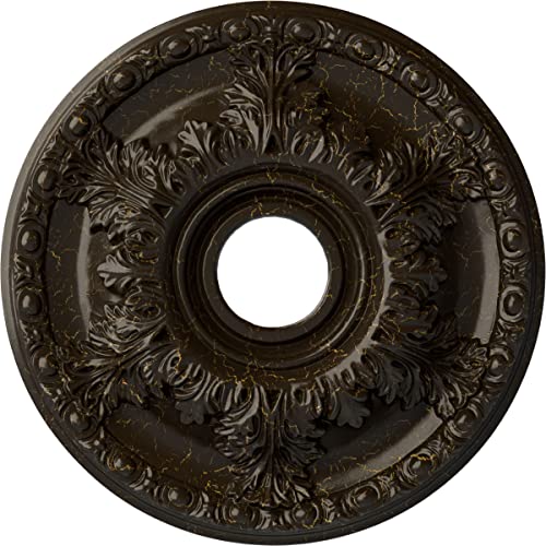 Ekena Millwork CM18GASHC Granada Ceiling Medallion, Stone Hearth Crackle by Ekena Millwork - Used condition - US$52.18