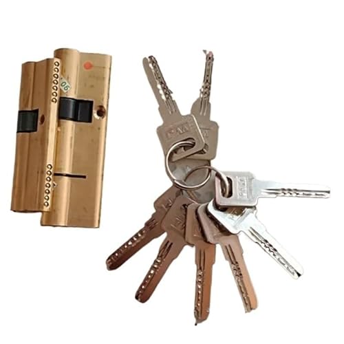Barrel Lock Door Barrel Lock Cylinder Biased Brass Lengthened Core Keys(110(37.5-72.5))