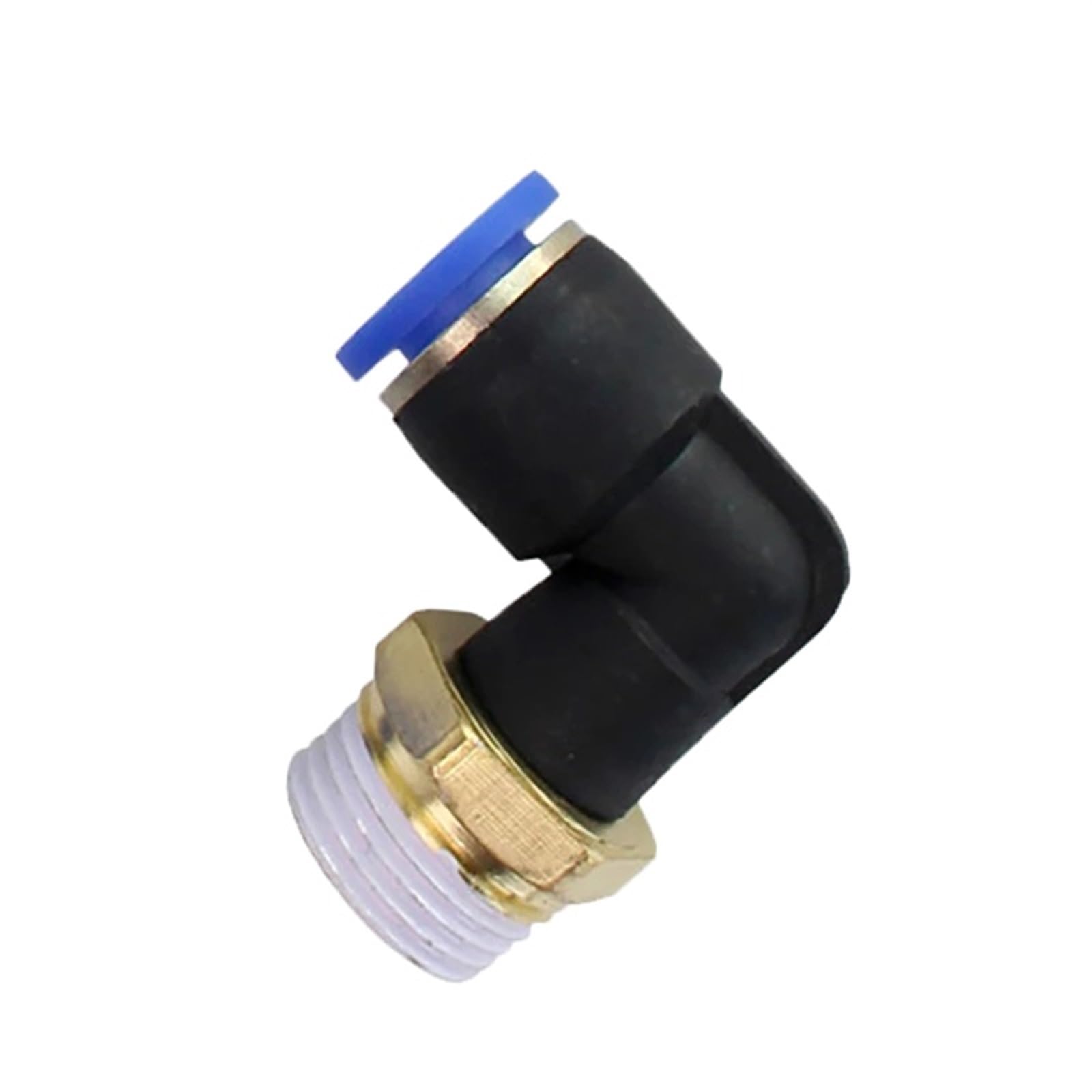 30 Pz PL Gomito 4-M5 6-M5 Dritto Connettore Aria Raccordo Pneumatico Raccordi Rapidi 1/8 "1/4" 3/8 "1/2" Filettatura Maschio Push In (Size : PL10-03)