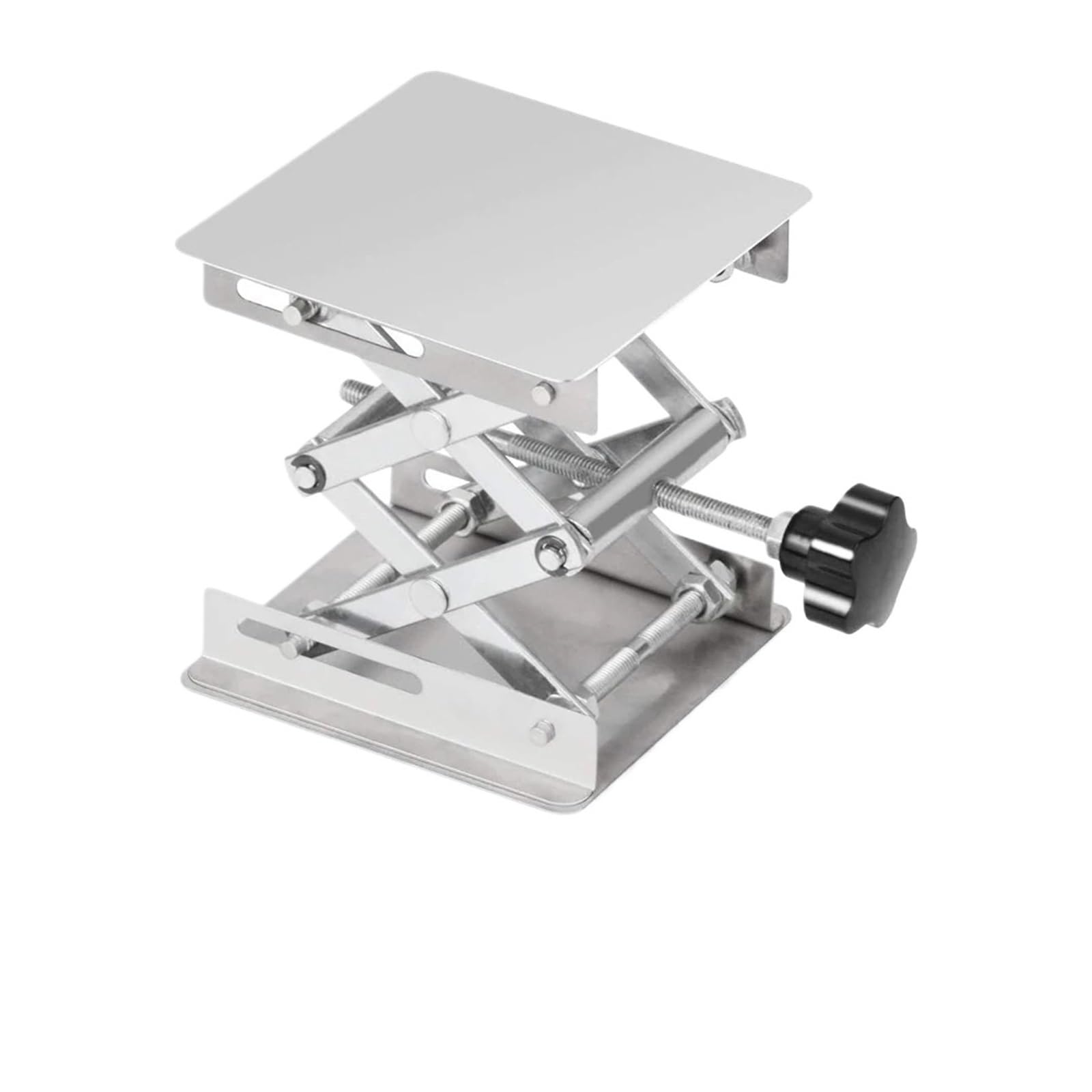 Mini Hubtisch 1 stücke Labor Schere Jack Edelstahl Labor Unterstützung Plattform Lift Stand Tisch Erweiterbar Höhe Zimmerei Werkzeuge | 20cmx20cm