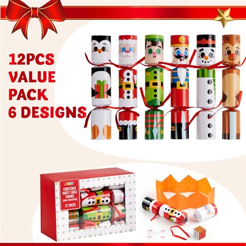 Joyin 13381 12 Pack Christmas Party Favor Non-Snap Party Table Favors With Christmas Characters Holiday Party Favor Supplies For Kids And Adults thumb #1