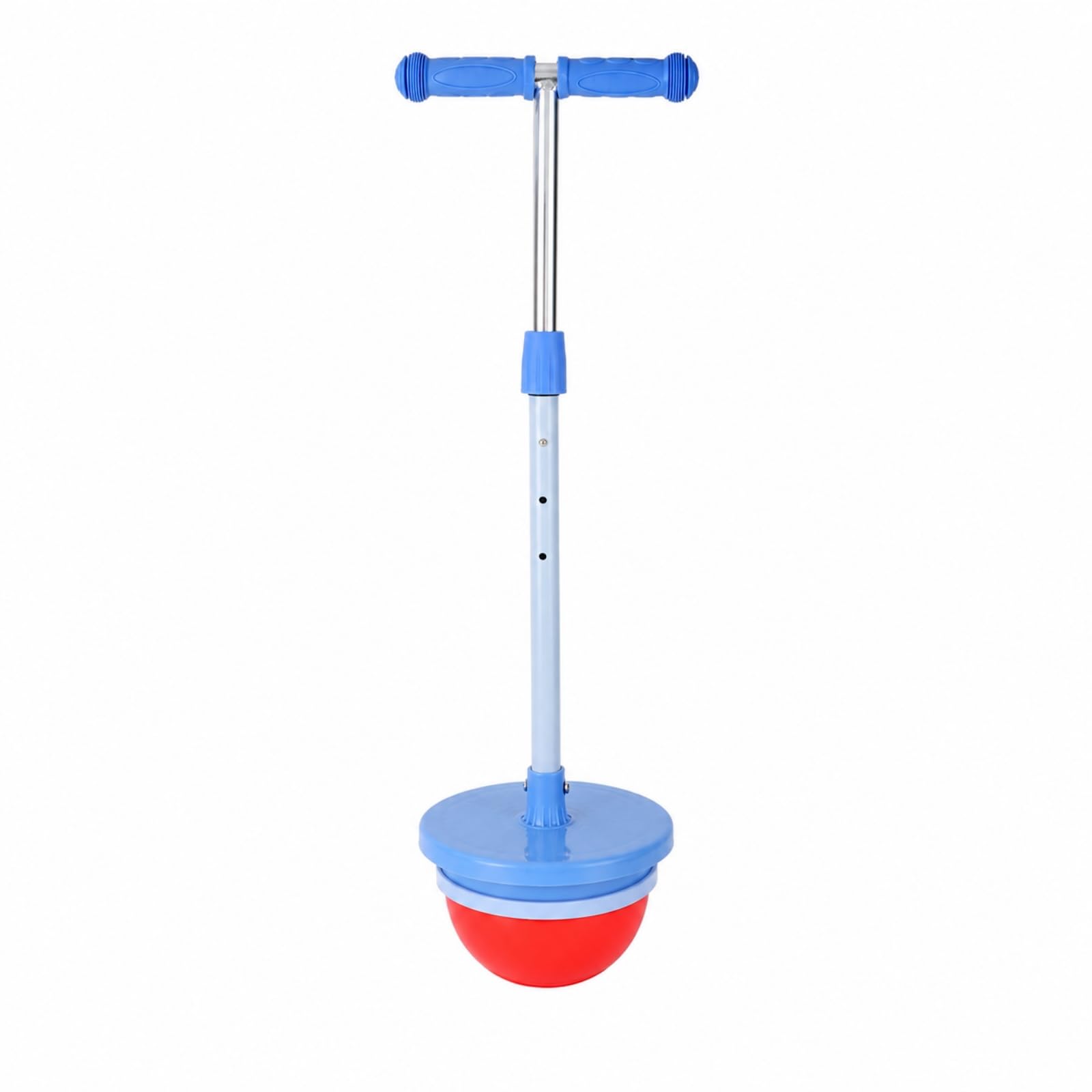 Pallone Rimbalzante con Impugnature Testurizzate Regolabile Giocattolo con Piattaforma e Manubrio Grande Palla Saltante Maniglie per Esterno, Scuro