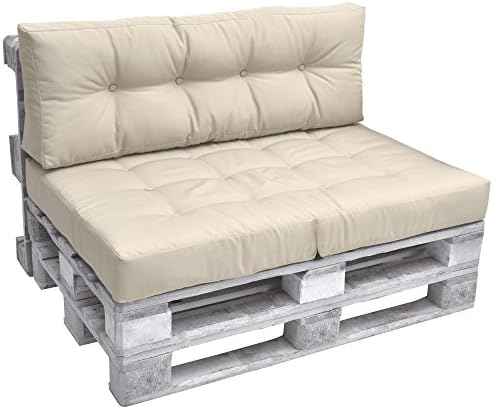 Set Cuscini Per Pallet, Seduta 120x50 E Schienale 120x40 Cm Grigio Cuscini Per Divano Cuscini Per Pallet Da Interno Esterno Setgarden 84232651