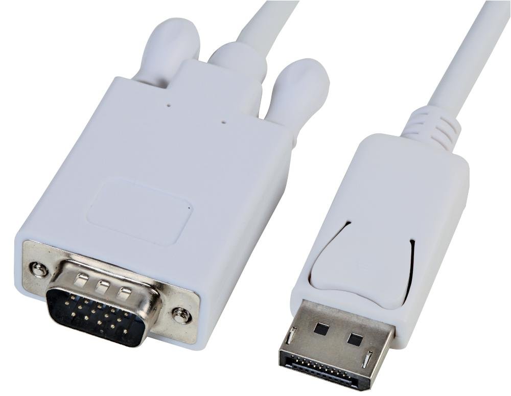 Pro Signal PSG04056 DisplayPort Male-to-VGA Male Lead, 2m
