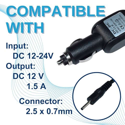 Cargador de Coche HQRP 12V DC Compatible con Motorola Xoom miniatura 4