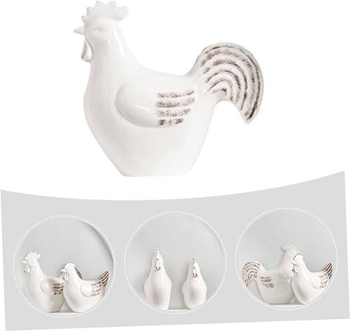 Miniatura 3 de Cabilock Adorno de gallo de cerámica, decoración de gallo, figura moderna, decoración del hogar, artesanía decorativa