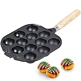 Happy Sales HSTBT1, Cast Iron Takoyaki Pan, 8