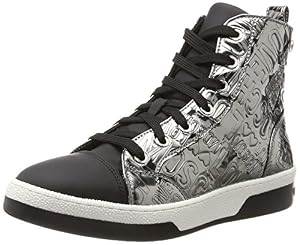 Love Moschino Love Moschino Damen SCA.nod.love30 Lam.pu Emboss.Peltro Hohe Sneaker