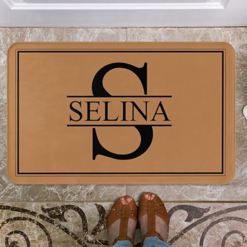 Zerbino Personalizzato - Zerbino Testo Personalizzabile - per Interni ed Esterni - per Il della sporcizia per l'auto Garage Giardino casa, Antiscivolo, Lavabile - 40 x 60 cm
