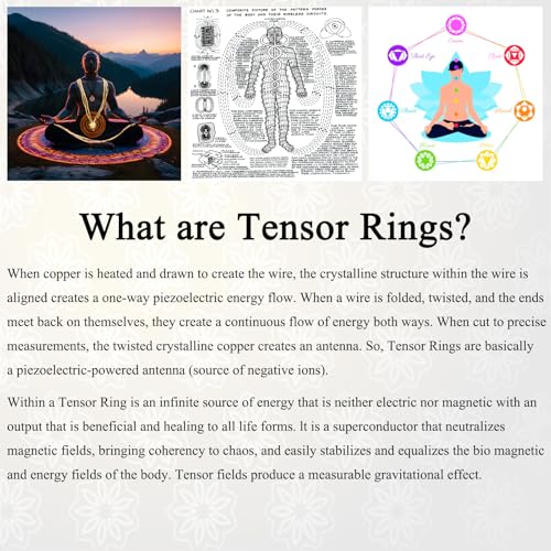 Lotus of Life Tensor Ring Necklace – Sacred & Lost Cubit Frequencies, Pure Copper & Gold Plated Pendant with Red Agate & Yellow Jade Beads for Meditation, Balance & Spiritual Focus4