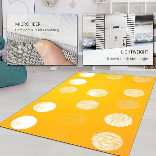 Tapis de salon géométrie circulaire moderne et minimaliste - 6