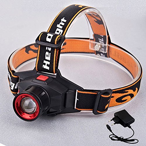 Super Bright Rechargeable LED Headlamp with Power Bank, 2-Mode Dimming