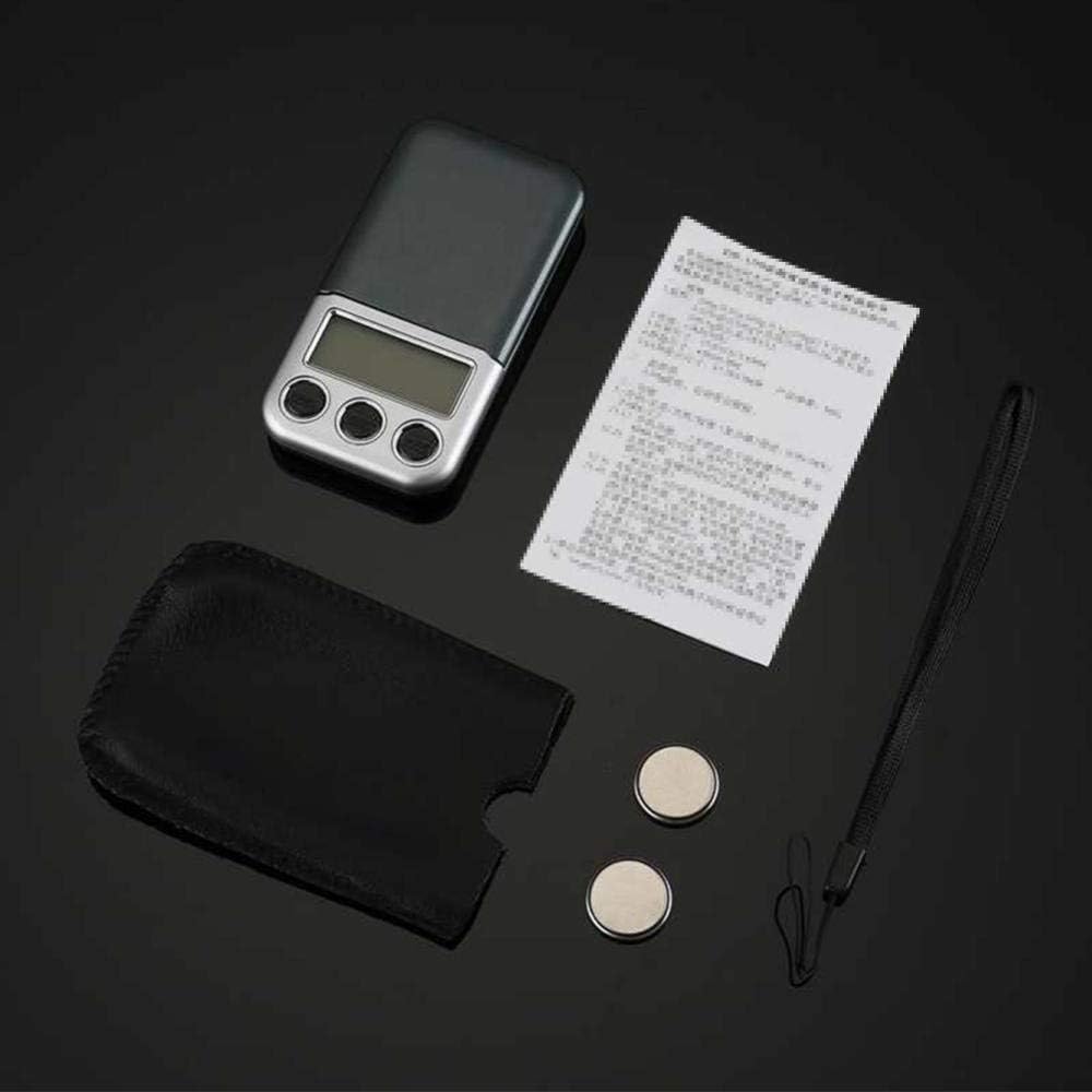 Báscula Digital para Cocina y joyería, báscula electrónica de precisión, minibáscula portátil de Alta precisión con Pantalla LED, báscula Digital para joyería de 100 g