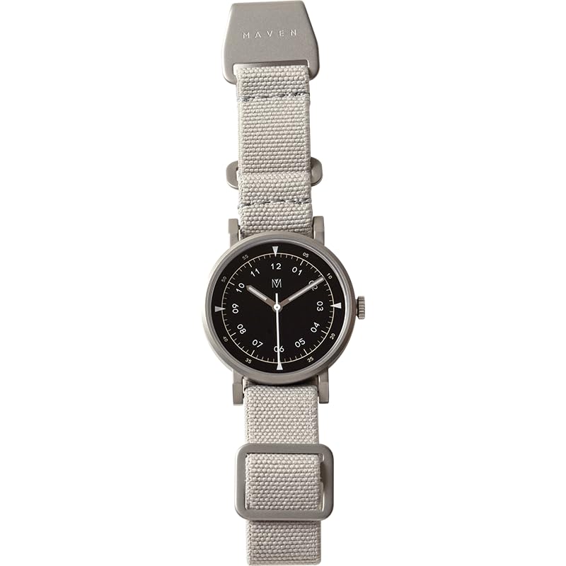 Maven 34mm Women's Swiss Movement with Parachute Strap and Sapphi...