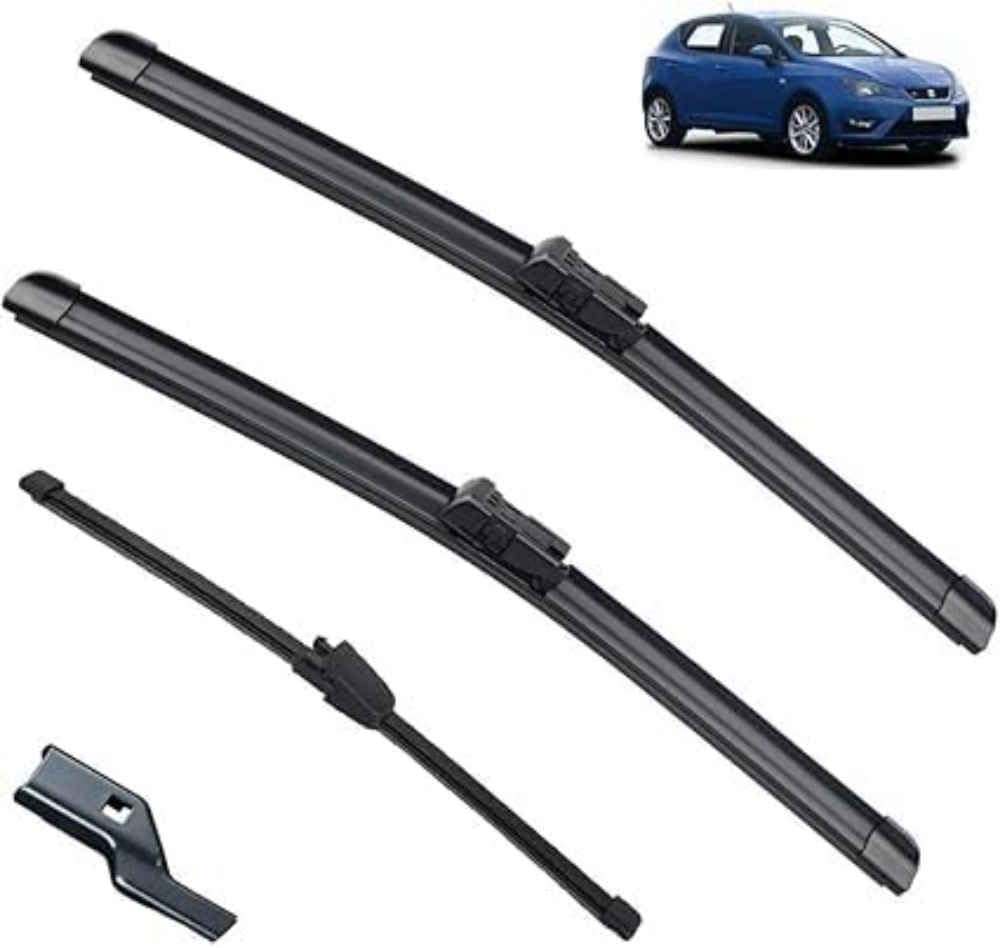 NYSLDSCO Custom Fit Wiper Blades for Seat Ibiza Coupe 6J Hatchback 2012-2017, Durable Windscreen Wiper Set, Easy Installation All-Weather Performance Wipers