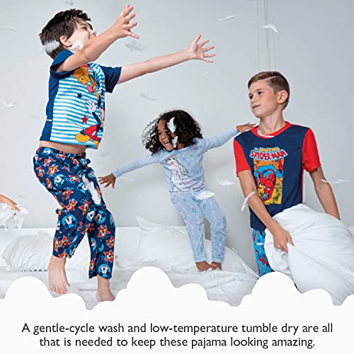 Image of Disney Boys' 2-Piece Loose-fit Pajama Set, Matching Shirts & Pants, Soft & Cute for Kids