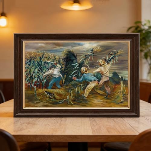 Poster sur toile Corn Fields paysage tableau décoration murale suspendre - 6