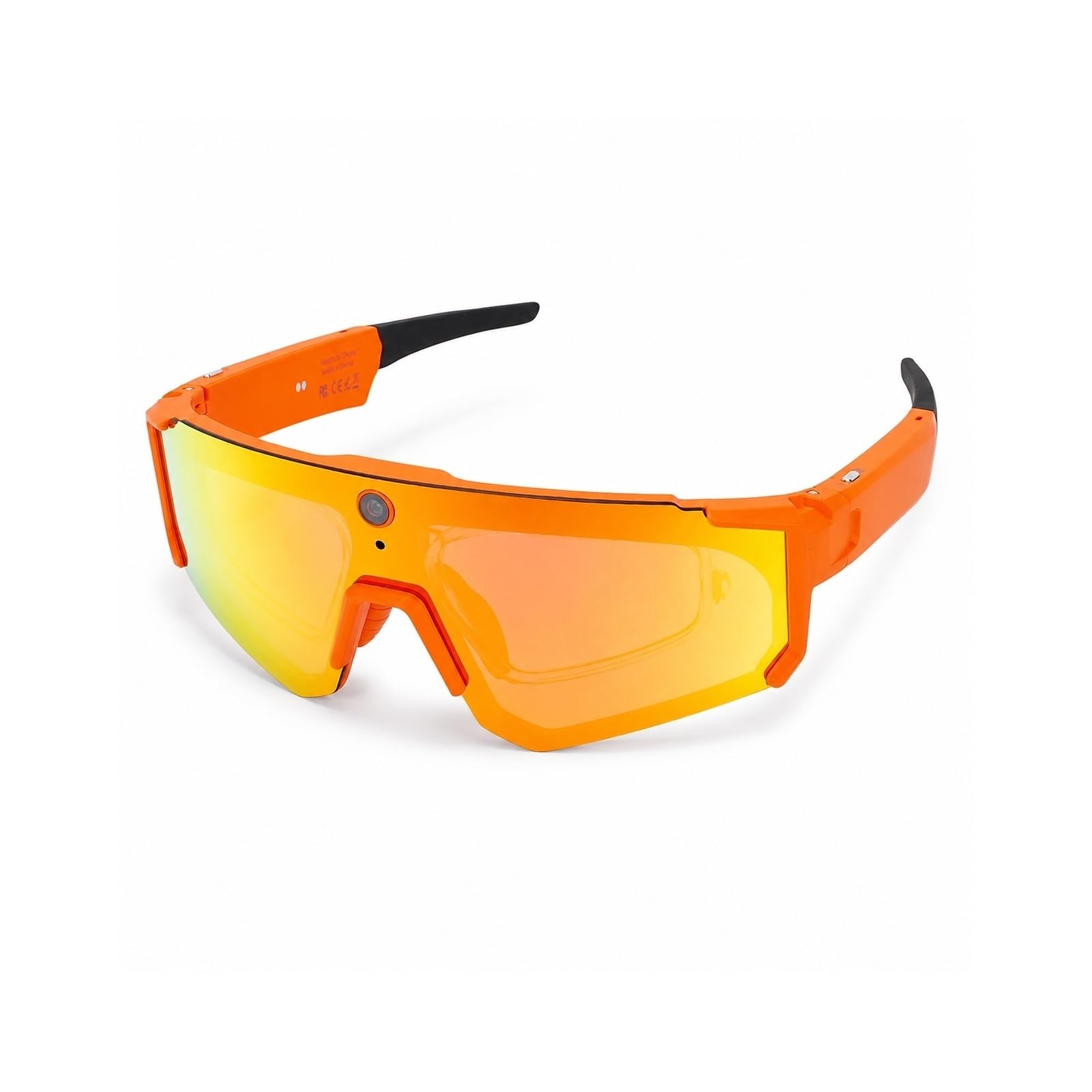 Elprico Lunettes de Cyclisme Intelligentes avec Caméra 8MP Bluetooth