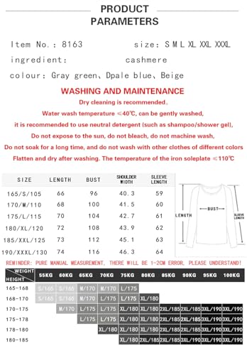 Dcvmvmn Men's Half High Collar Cashmere Sweater Solid Jacquard Winter Sweater4