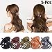 Produktbild Klaue Clips, Fascigirl 5 STÜCKE Haarspangen Haargreifer Vintage Einfache Unregelmäßige Rutschfeste Haarnadel Haar Zubehör Für Frauen (mehrere farbe)