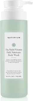 Naturium The Multi-Vitamin Daily Nutrients Body Wash, Hydrating Cleanser | 16.9 FL OZ / 500 ML