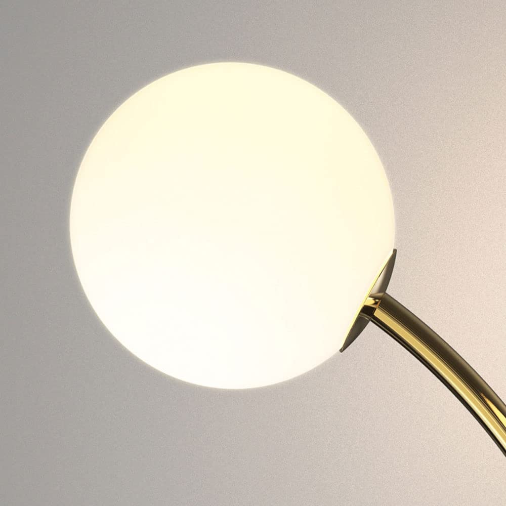 Lampa ścienna, 2 światła kinkiet miedziany lampa ścienna ze szklanym kloszem kuli, wewnętrzna miedziana lampa do montażu na ścianie, lampy ścienne G9 do salonu sypialni przy łóżku