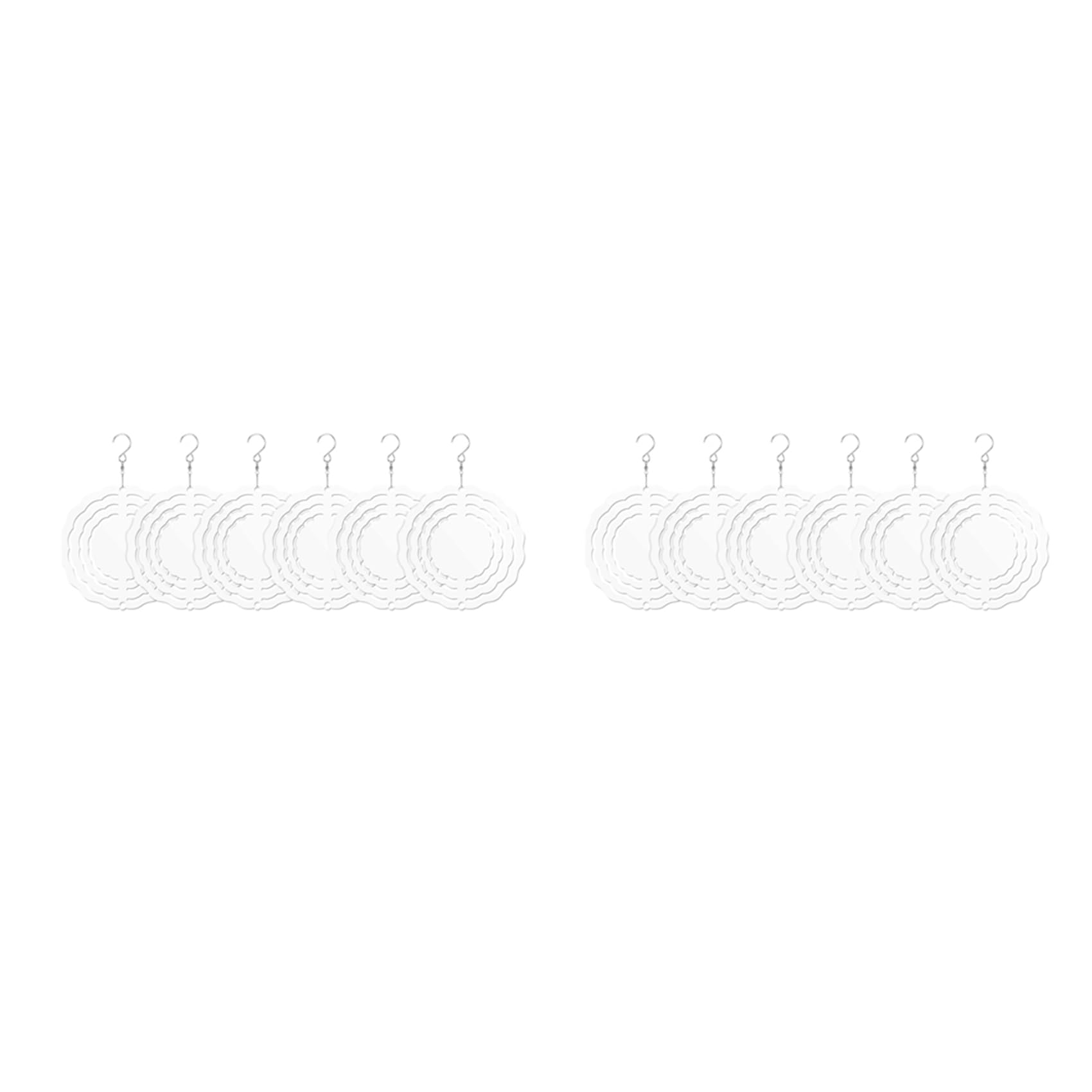 Hndhbfgrt 12Pack 3 Inch Sublimation Wind Spinner Blanks 3D Wind Spinners Hanging Wind Spinners for Indoor Outdoor
