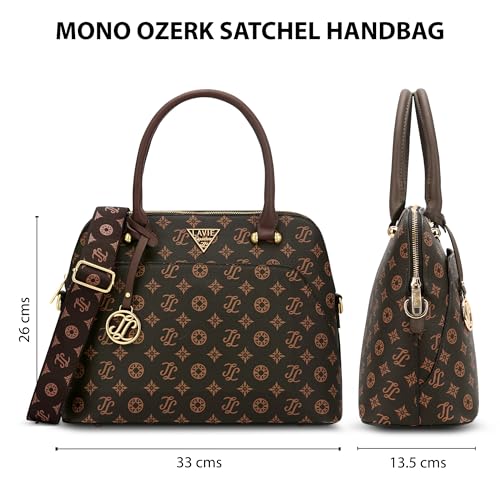 Image of Lavie Signature Women's Mono Ozerk Satchel Handbag for Women | Satchel Bag for Work | Ladies purse | Stylish Shoulder Bag | Gift For Women